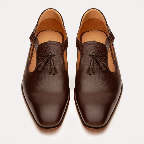 Bagh | Brown Milled Leather